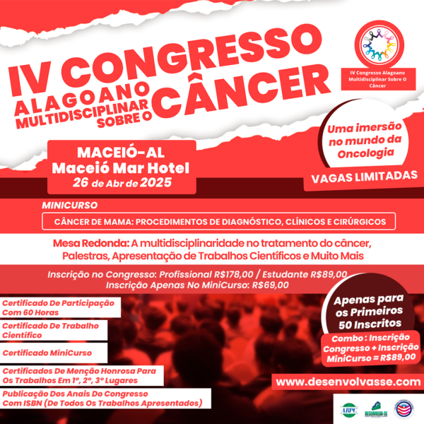 IV CONGRESSO ALAGOANO MULTIDISCIPLINAR SOBRE O CÂNCER